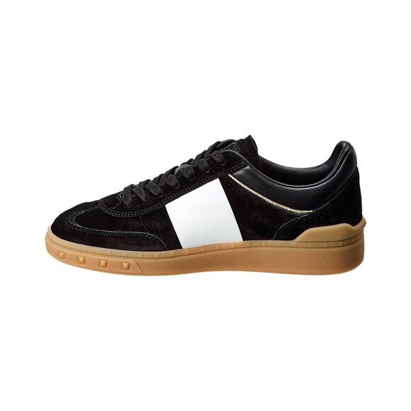 Valentino Upvillage Suede & Leather Sneaker, Black - Picture 2 of 5